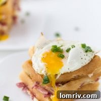 Cheddar and bacon waffles
