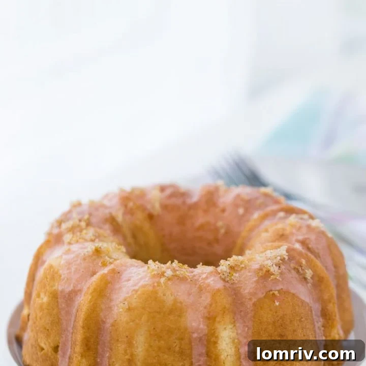 grapefruit vanilla bean pound cake
