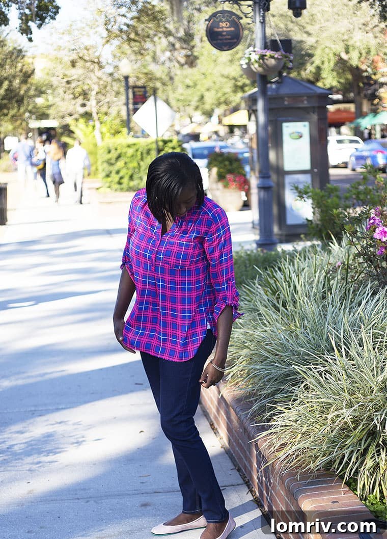 Pink Plaid Shirt for Spring Fashion