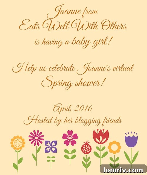 A beautiful setup for Joanne's virtual baby shower