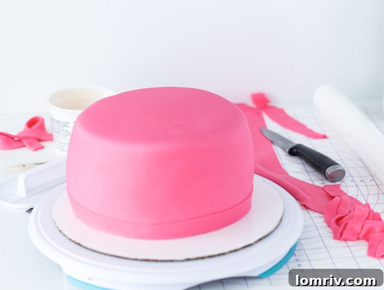 Makeup Cake prep-4