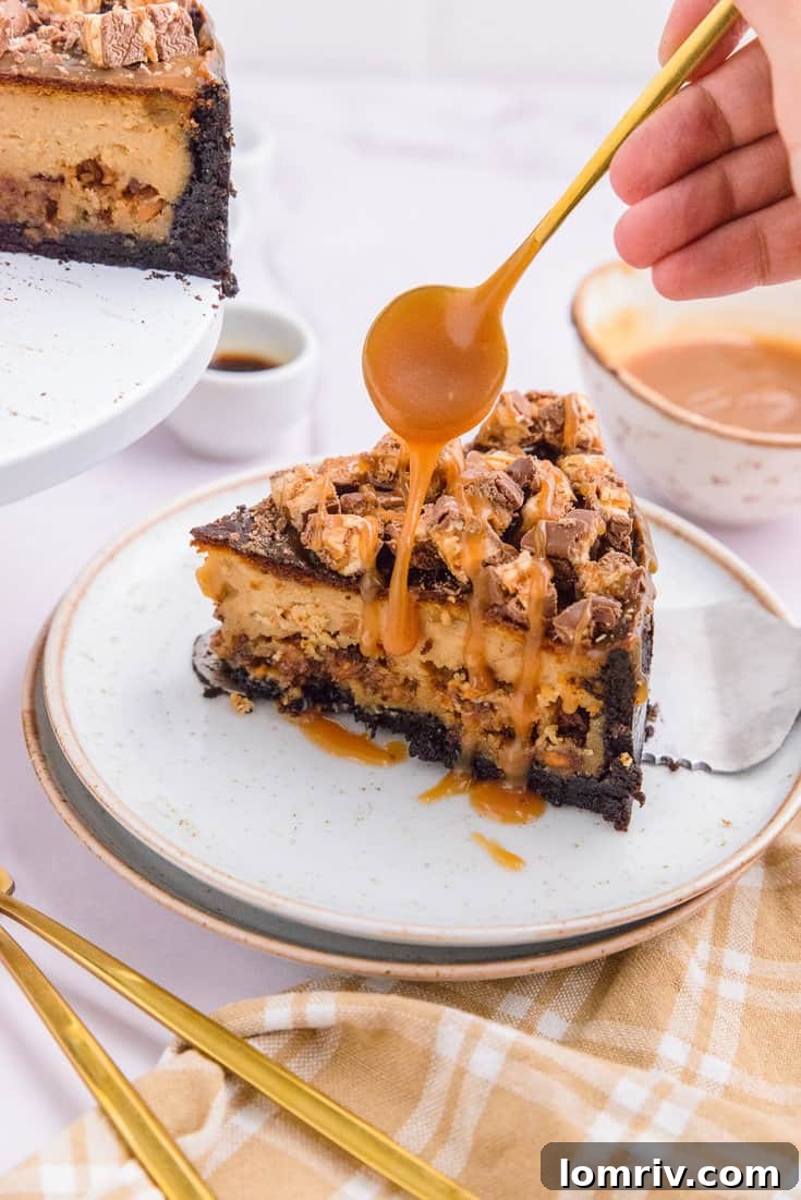 Snickers Peanut Butter Cheesecake as a Halloween treat