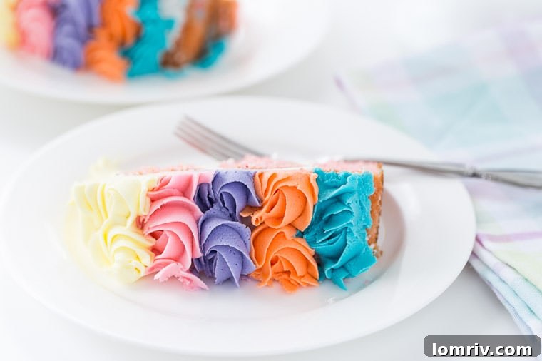Strawberry Rainbow Cake