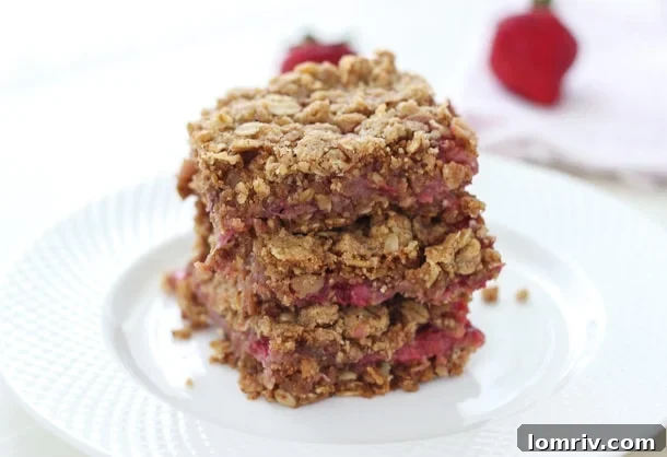 Strawberry Oatmeal Bars