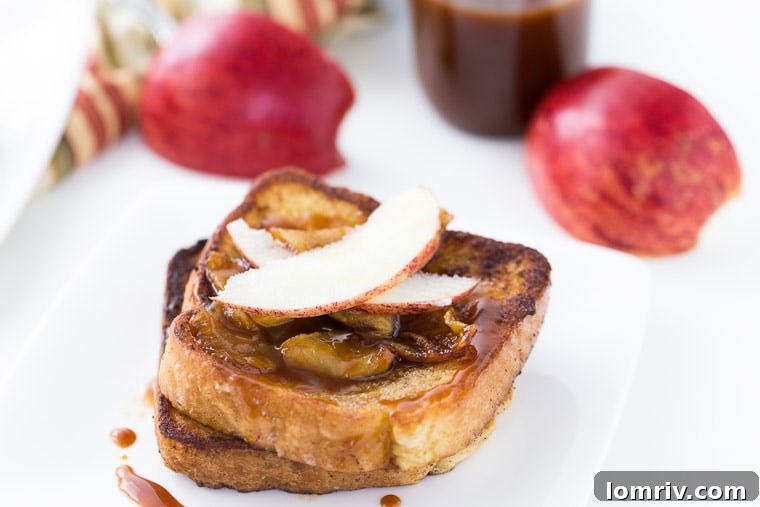 This Coconut Apple Caramel French Toast recipe is sweet and perfect for brunch, 
