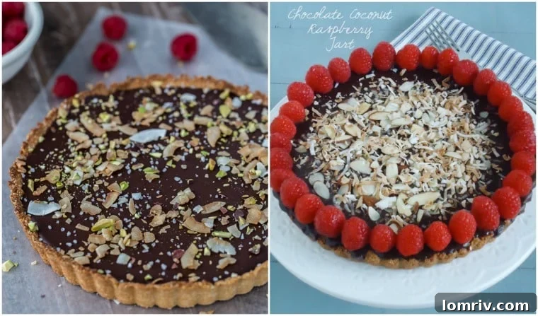 Chocolate Coconut Tart