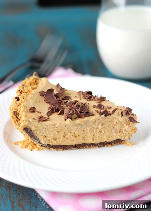 no bake peanut butter chocolate pie