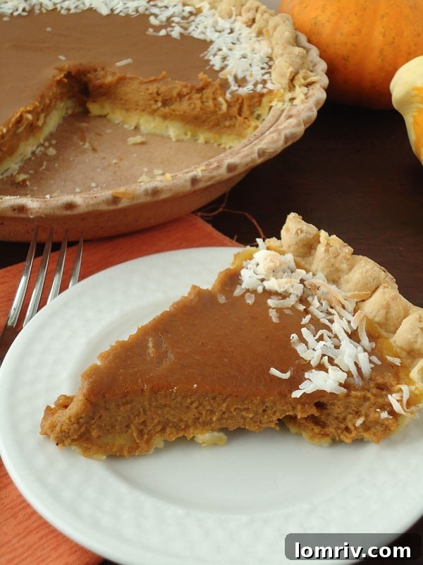 pumpkin coconut pie