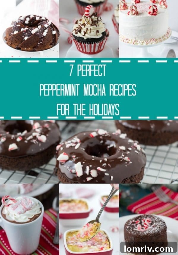 A collection of peppermint mocha recipes perfect for the season. Featuring peppermint mocha cakes, cupcakes, donut and crème brulee recipes.