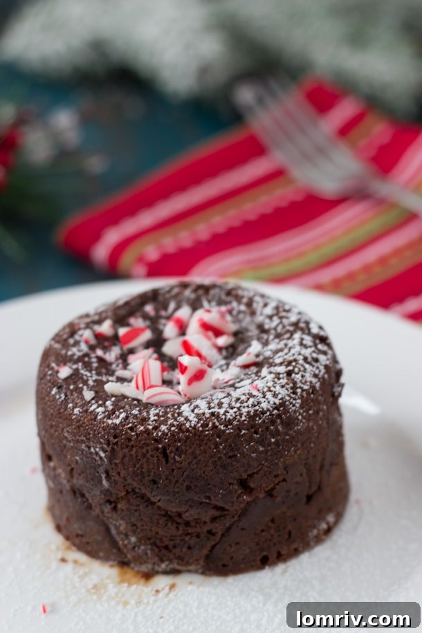 Peppermint Mocha Lava Cake