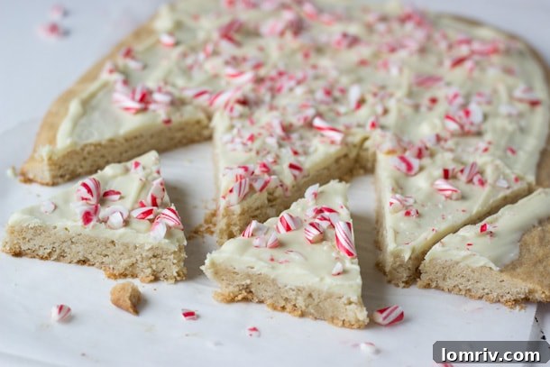 Colorful Peppermint Spiced Cookie Bark with festive sprinkles, perfect for holiday dessert tables