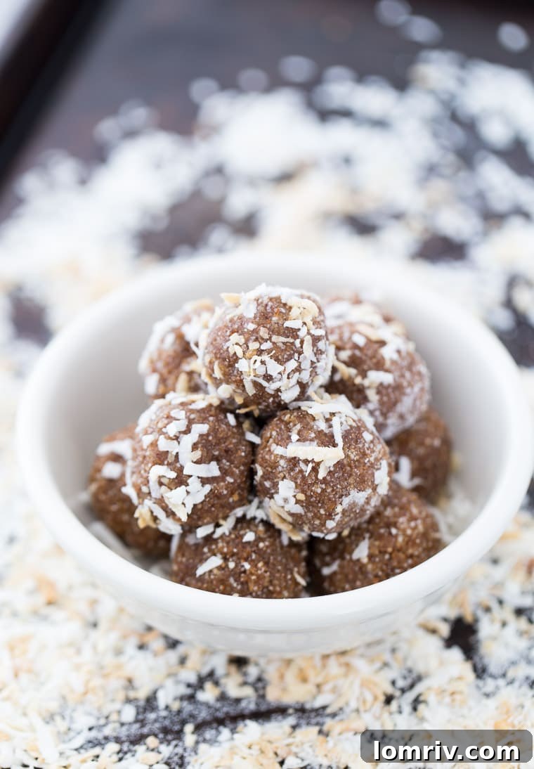 Delicious Coconut Date Balls - The perfect no-bake, vegan, gluten-free energy bite recipe