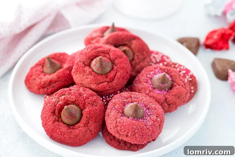 Red Velvet Blossom Cookies
