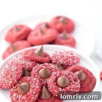 Red Velvet Blossom Cookies