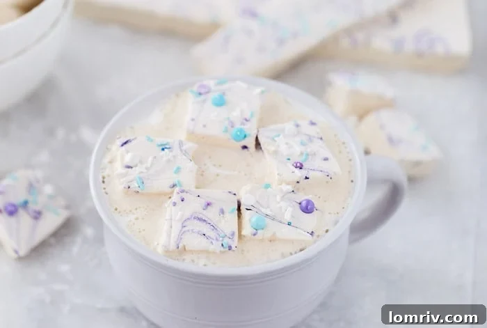 Decorated Honey Lavender Marshmallows with Sprinkles