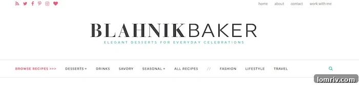 A new crisp and clean website design for A Classic Twist food blog