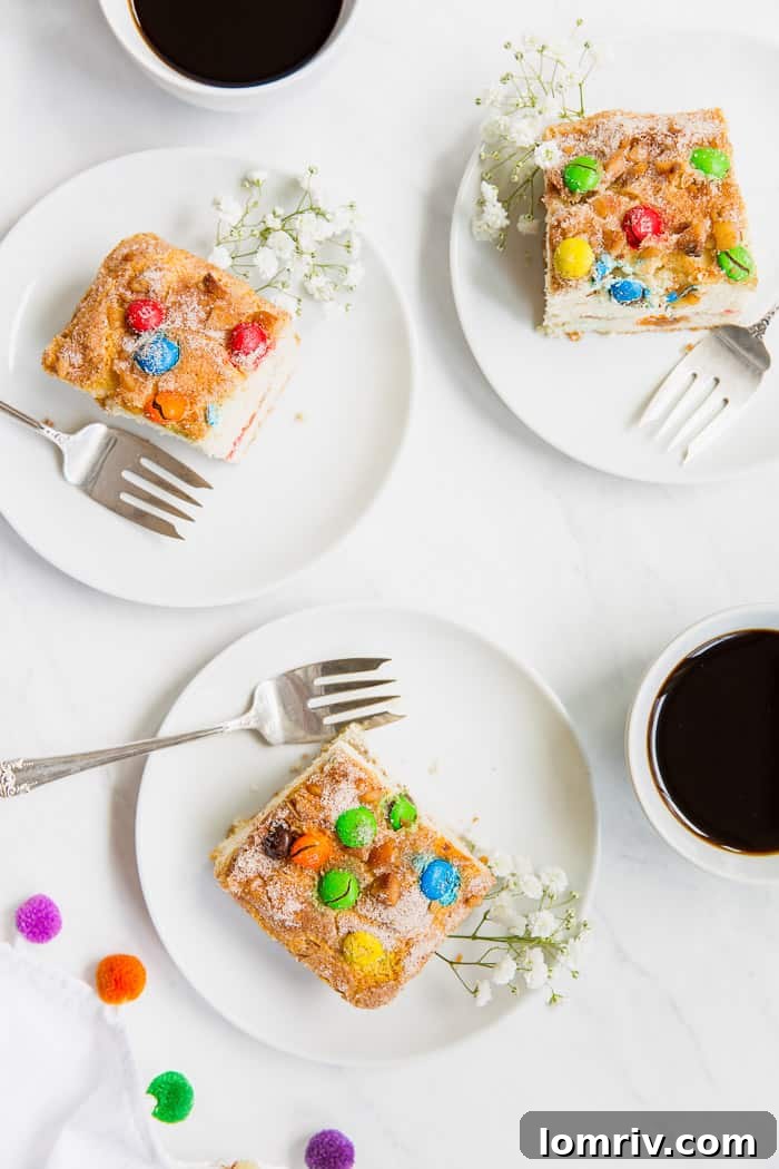 M&M Cinnamon Coffee Cake