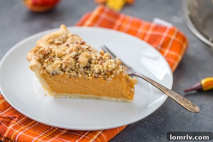 Sweet Potato Pecan Pie ready to be served