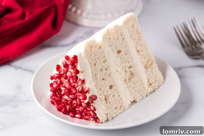 Layers of White Chocolate Vanilla Cake