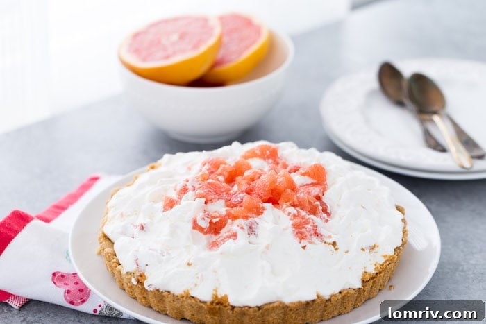 Grapefruit Yogurt Mousse Filling - Light and creamy dessert