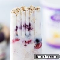 Nutritious and delicious Berry Greek Yogurt Breakfast Pops recipe