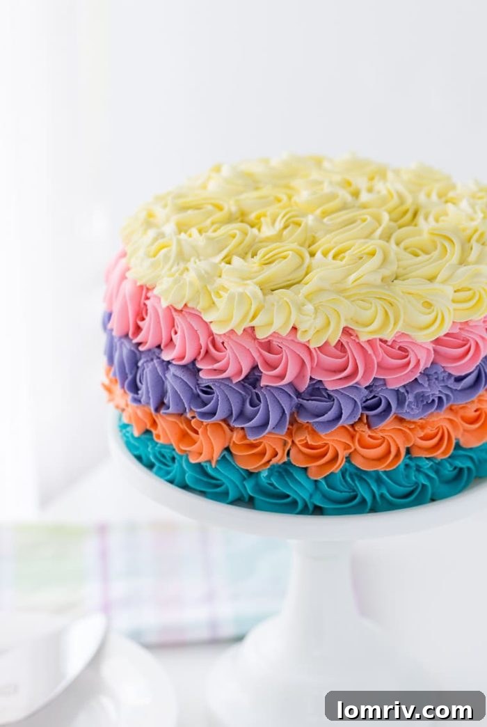 Strawberry Rainbow Cake