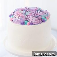 White Chocolate Rose Cake for Mother's Day, a beautiful and delicious dessert.
