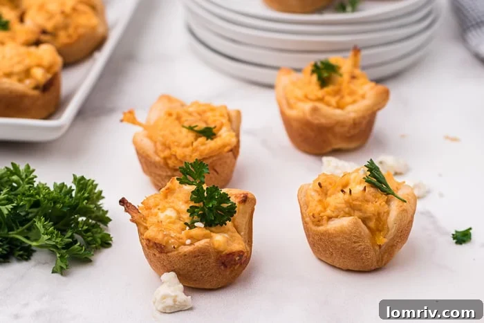 Buffalo Chicken Dip Bites