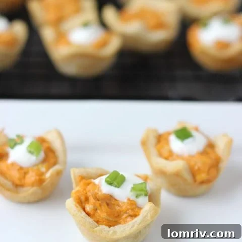 Buffalo Chicken Dip Bites