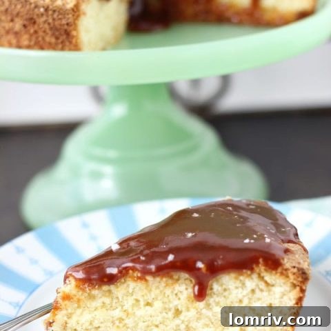 hazelnut cake with caramel sauce