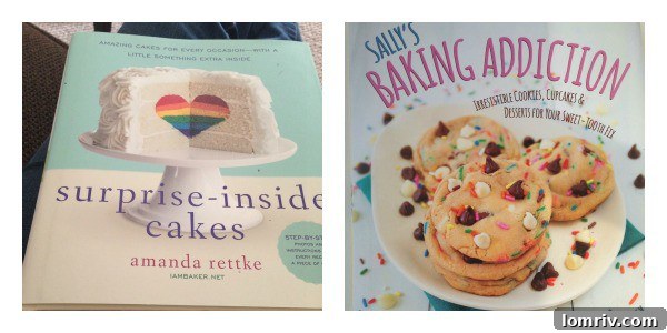 A beautifully arranged stack of two highly anticipated baking cookbooks, ready for an inspiring weekend of reading.