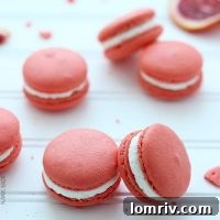 Blood Orange Walnut Macarons