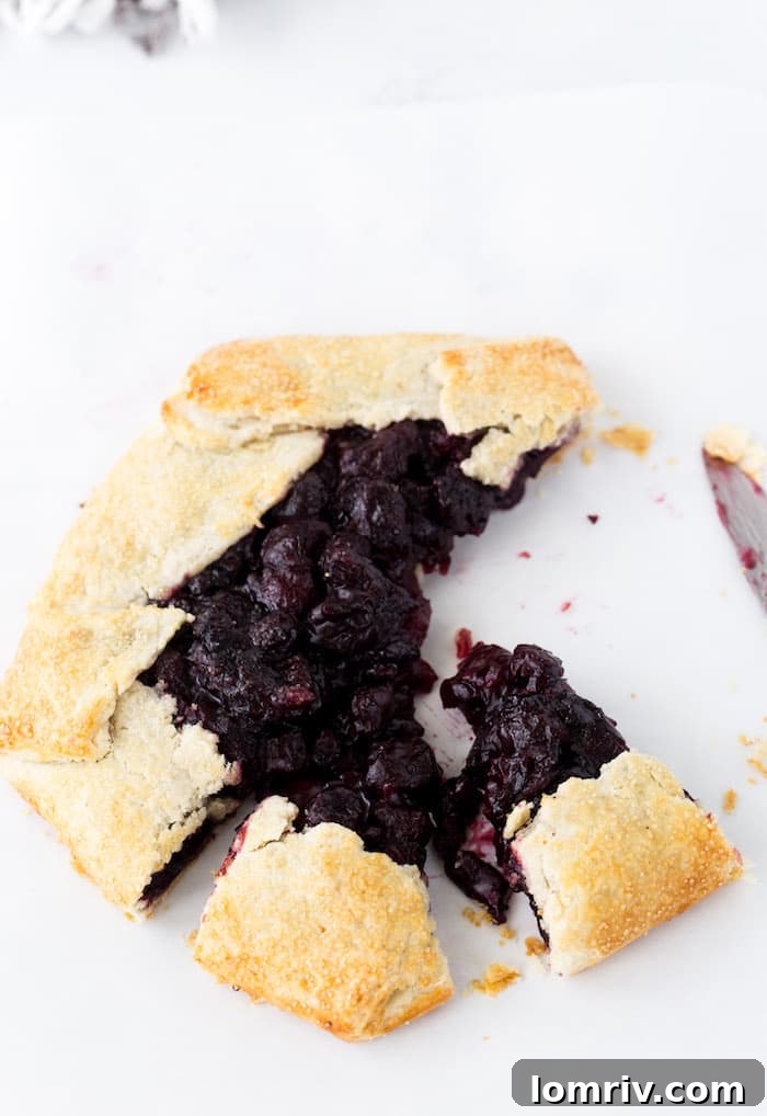 This rustic cherry galette is simple, flavorful and perfect for summer! 