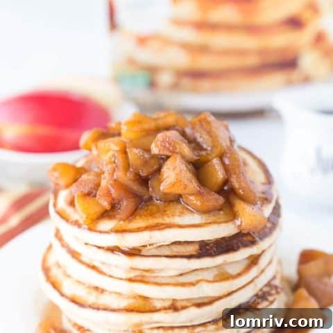 Apple Pie Protein Pancakes