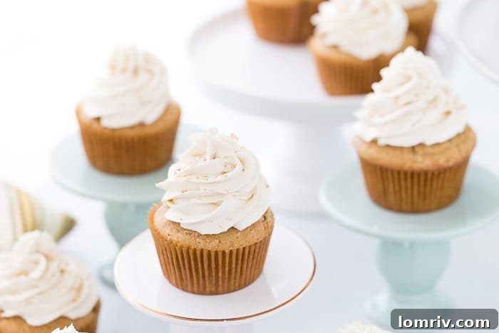 Deliciously moist brown sugar cupcakes topped with a creamy brown sugar frosting, ready for fall and holiday celebrations.