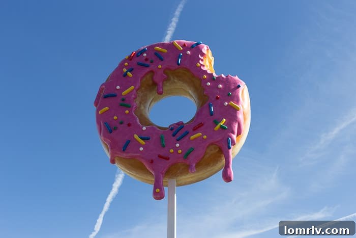A close-up of a deliciously glazed doughnut with sprinkles, emphasizing the appeal of Toronto's craft doughnut shops like Glory Hole.