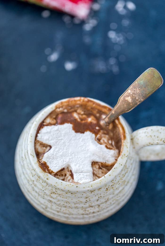 An indulgent cup of this homemade hot chocolate with cardamom marshmallows is all you need to enjoy a cold winter day. Perfect for the holiday season. 