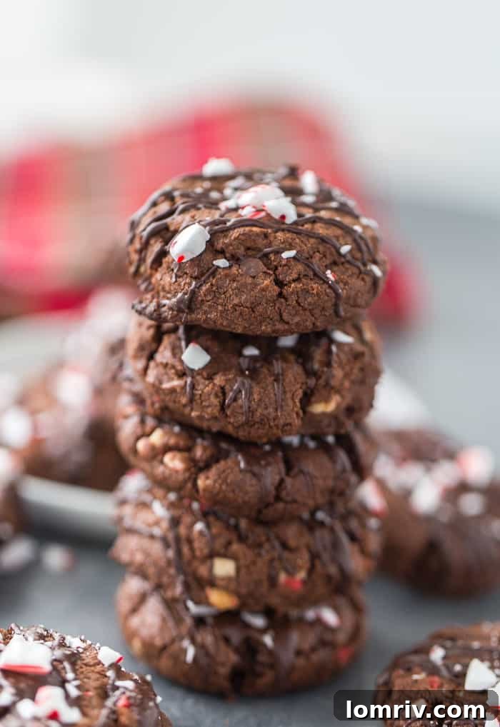 Irresistible Double Chocolate Peppermint Cookies for the Holiday Season