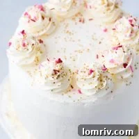 Pink Champagne Cake recipe card image