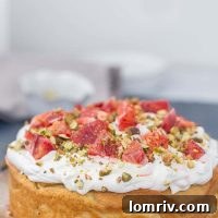 Orange Chiffon Cake with Pistachio-Cardamom Swirls Recipe Image