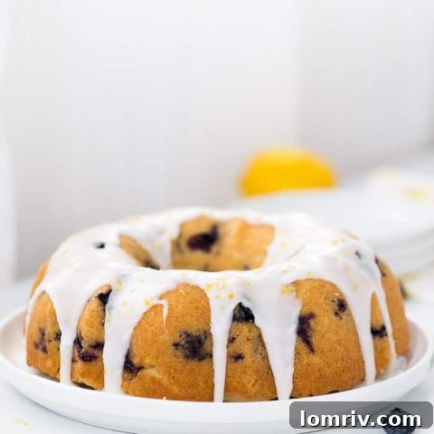 Blueberry Lemon Pound Cake