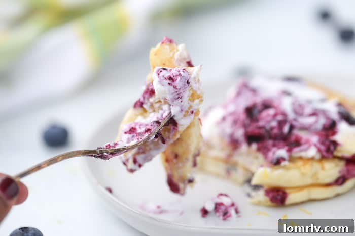 Lemon Blueberry Pancakes