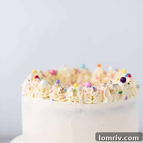 chocolate cake with vanilla buttercream