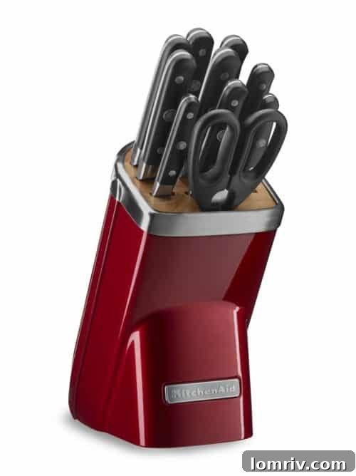A high-quality chef's knife resting on a wooden cutting board, surrounded by fresh herbs and spices, symbolizing precision and culinary craftsmanship.