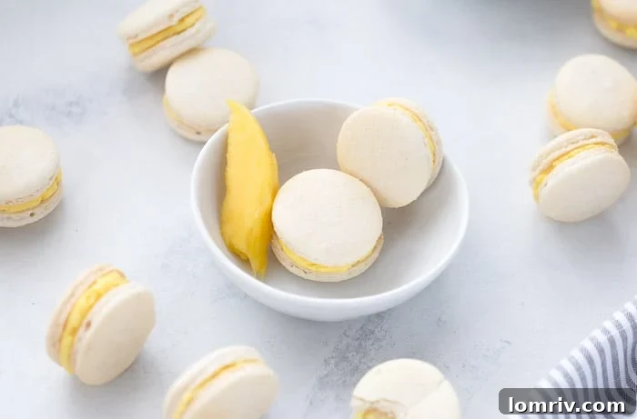 Mango Macarons