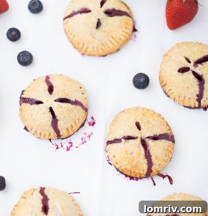 Delicious Double Berry Hand Pies with Berry Filling