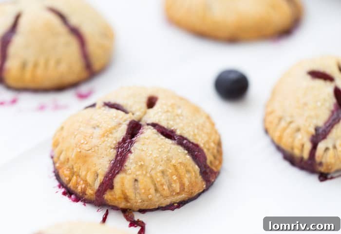 Baked Double Berry Hand Pies Ready to Serve