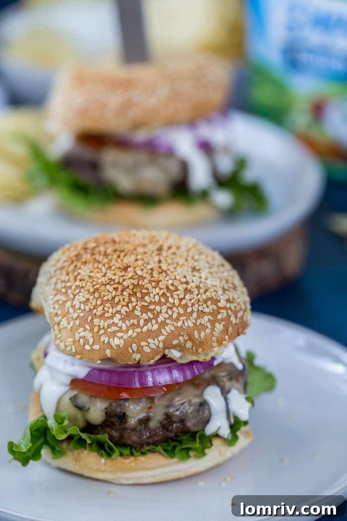 Flavorful Ranch Burgers Ready for Grilling