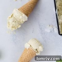 Coconut Basil Ice Cream