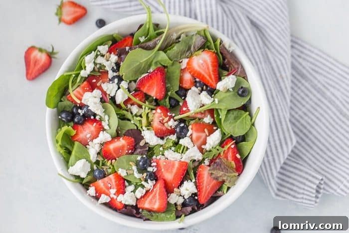 Mixed Berry Salad with Goat Cheese